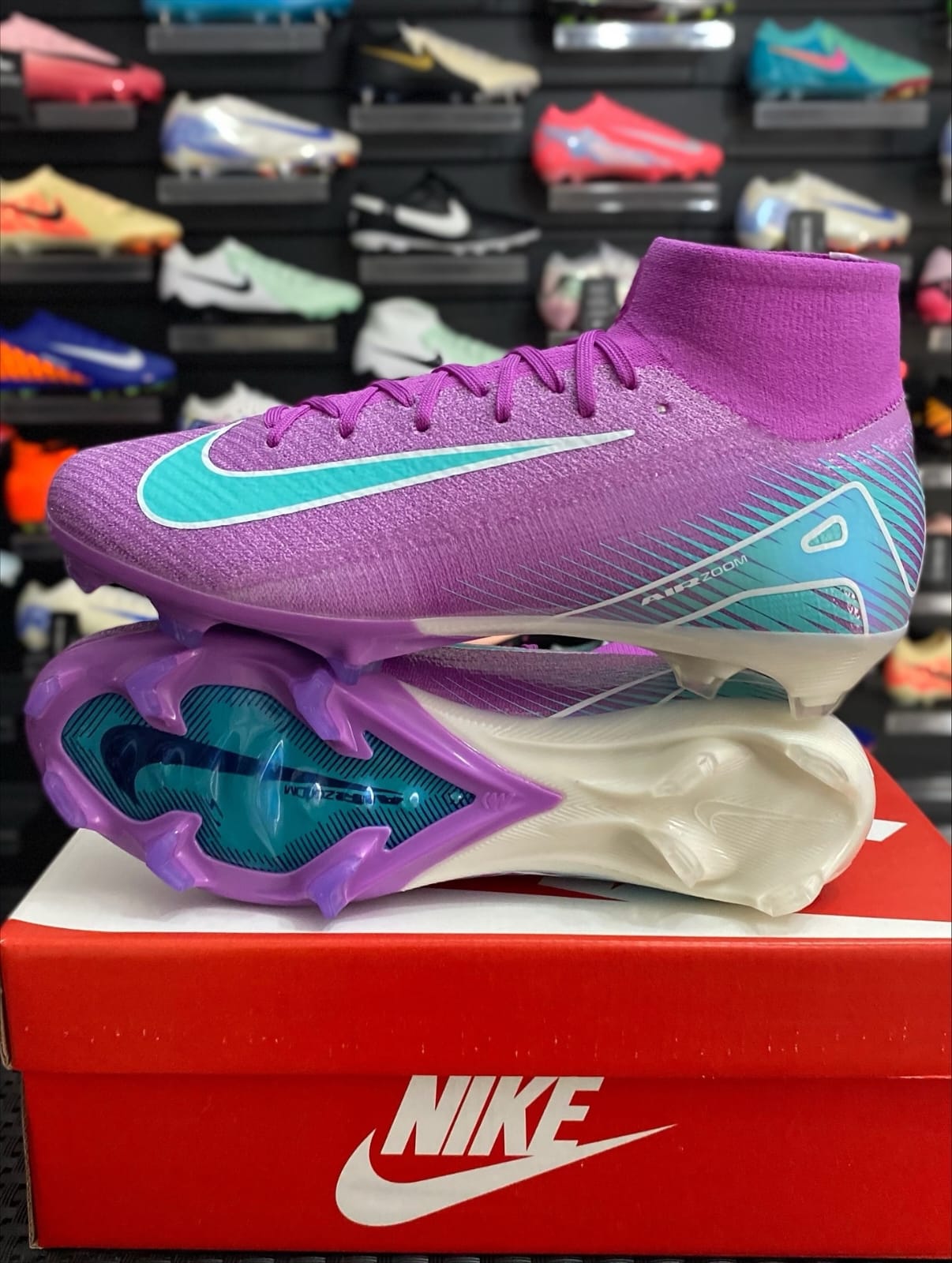 Nike Nike Air Zoom Mercurial Violeta y Turquesa — botín, foto principal