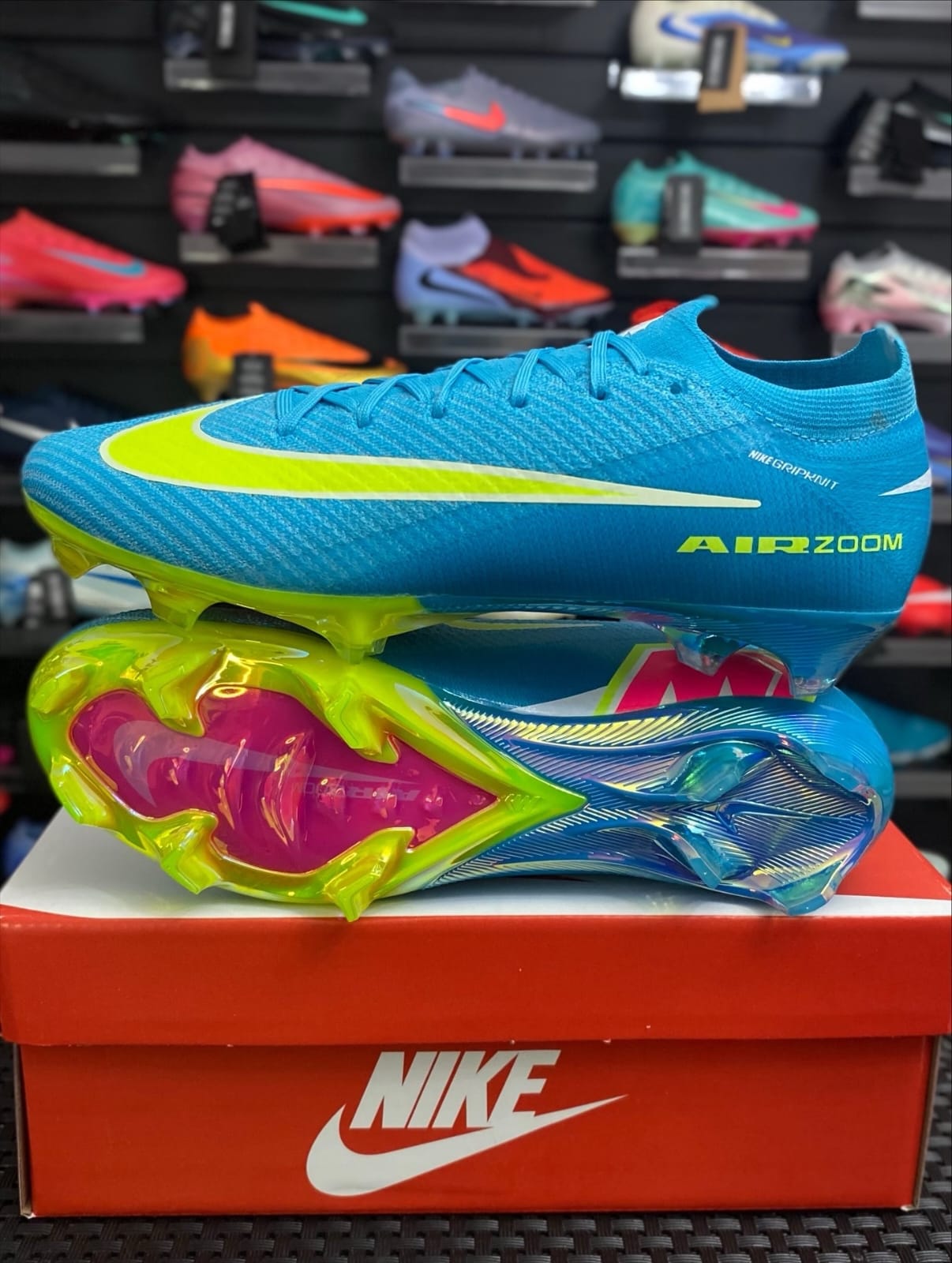 Nike Nike Air Zoom Mercurial Celeste y Lima — botín, foto principal
